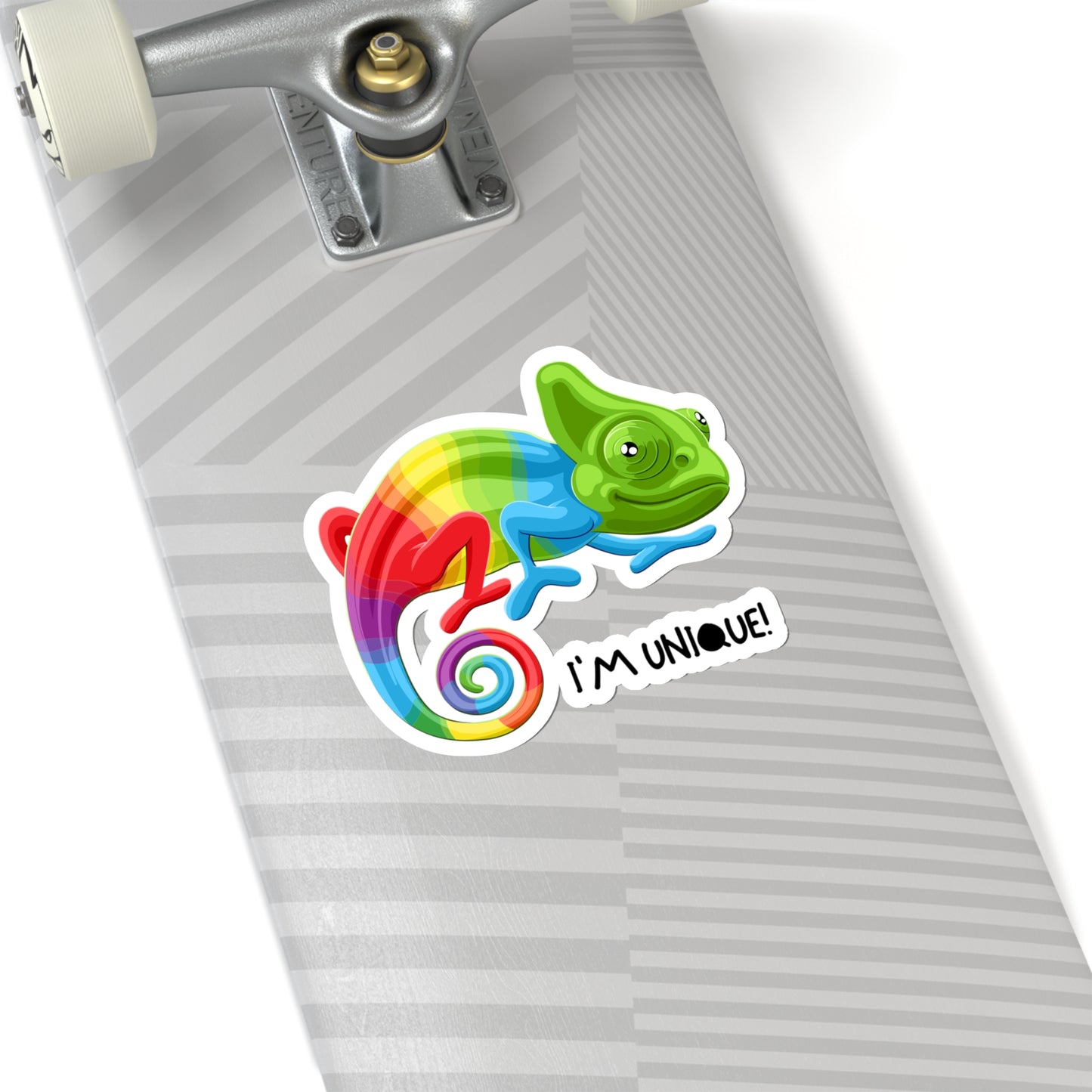 IM UNIQUE COLORFUL CHAMELEON Kiss-Cut Stickers