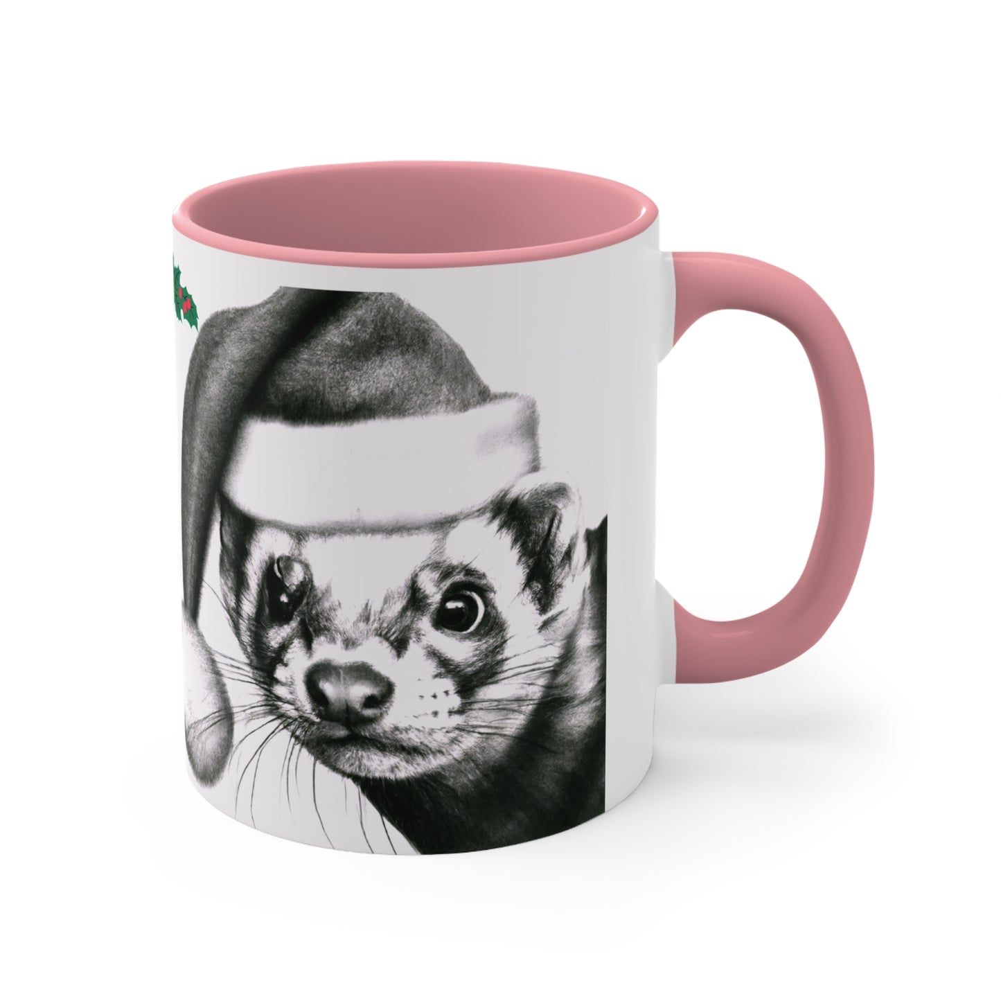 Christmas Santa Ferret Cute Adorable Coffee Mug Merry Christmas, 11oz