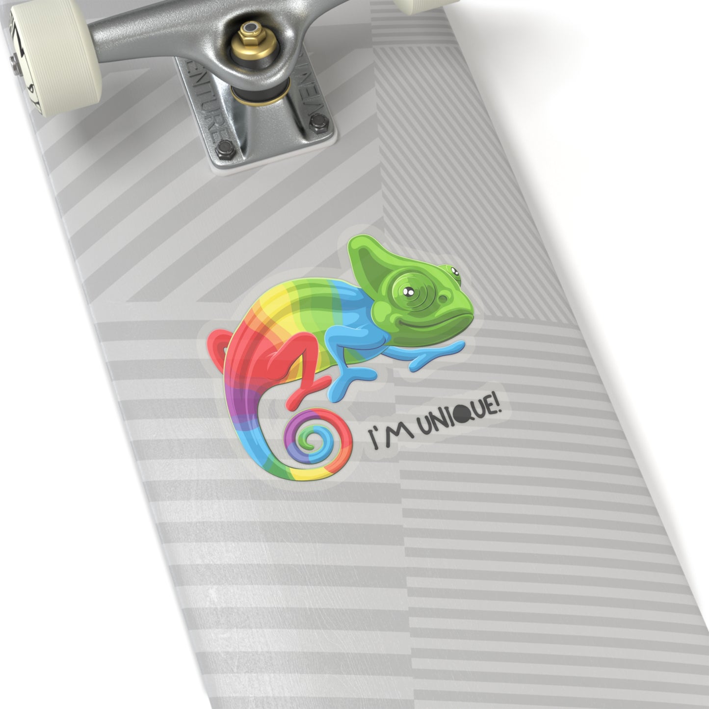 IM UNIQUE COLORFUL CHAMELEON Kiss-Cut Stickers