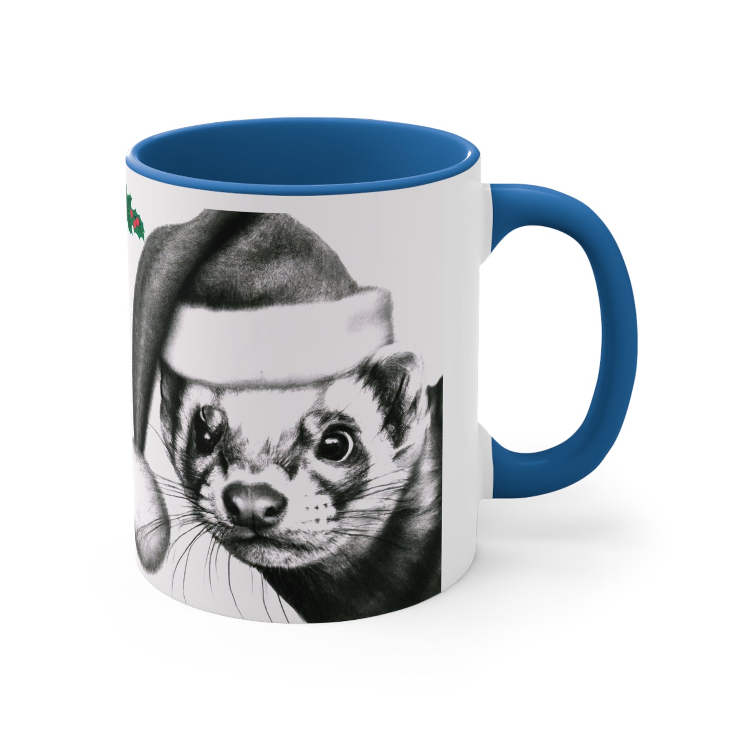 Christmas Santa Ferret Cute Adorable Coffee Mug Merry Christmas, 11oz