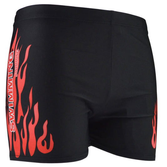 Swimming Trunks Swimwear Men's Flame