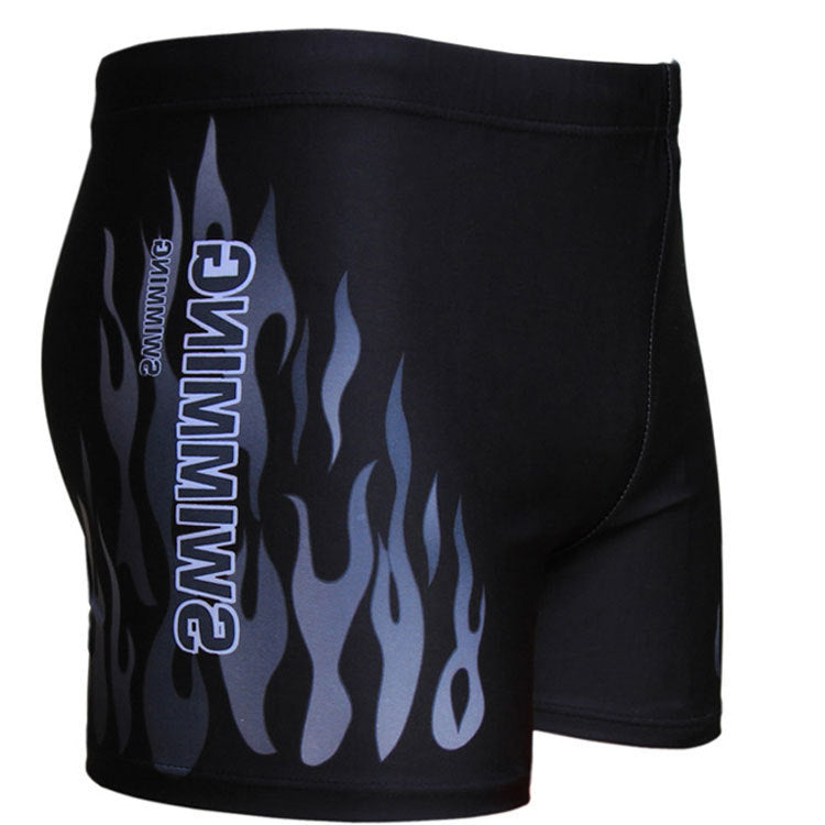 Swimming Trunks Swimwear Men's Flame