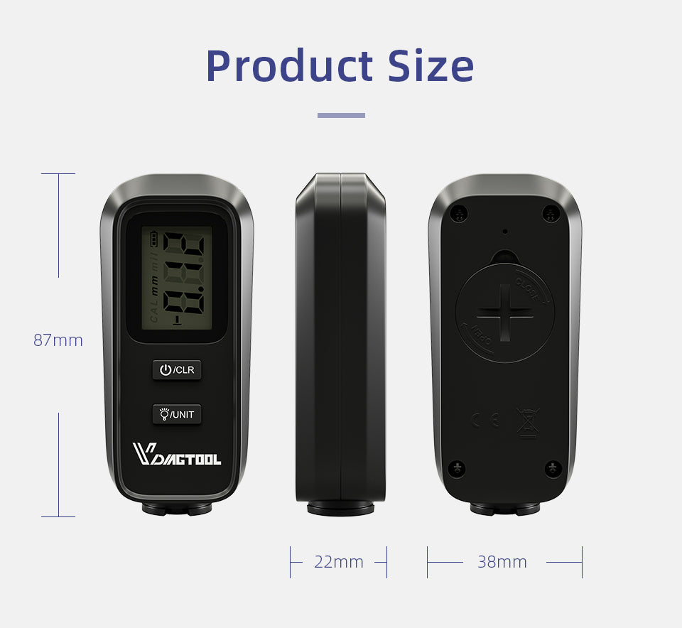 Automotive Care Professional Paint Coating Thickness Gauge