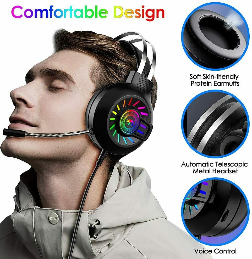 3.5mm Gaming Headset With Mic Headphone For PC Nintendo PS4 Xbox One