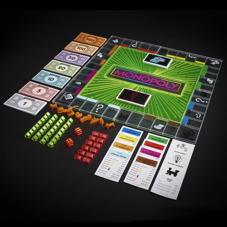 Monopoly Neon Edition Board Game