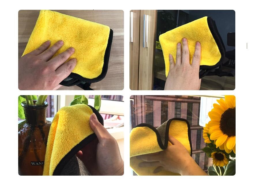 MULTI PURPOSE CAR DETAILING MICROFIBER TOWEL POLISH WAX REMOVAL