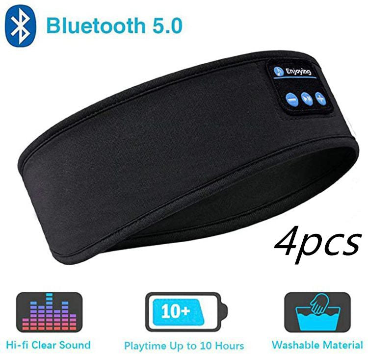 Black Bluetooth Headphones Headband