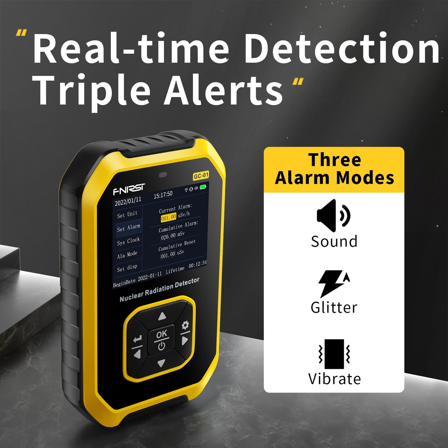 Geiger counter Nuclear Radiation Detector Personal Dosimeter