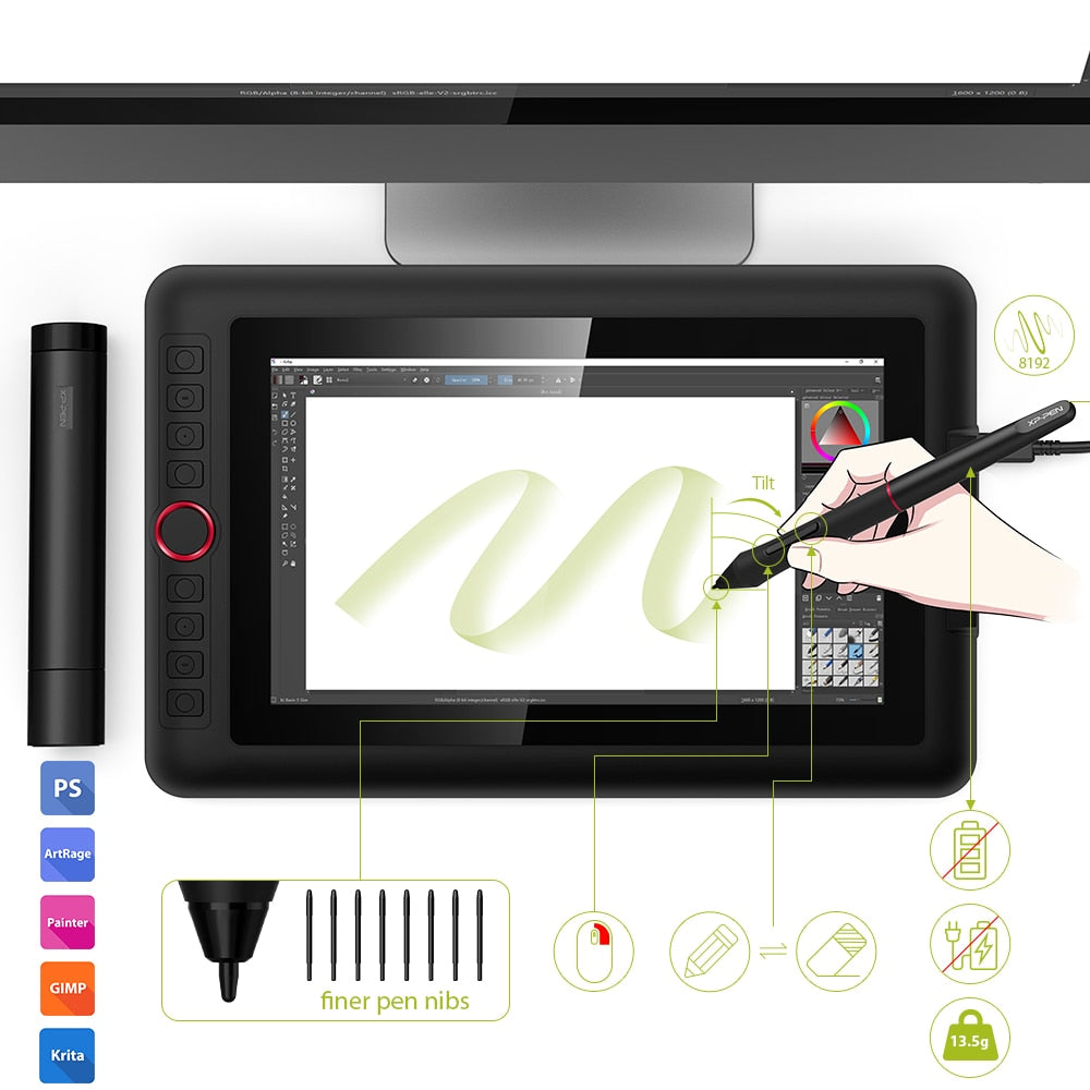 XPPen Artist 12 Pro 11.6 Inches Drawing Tablet