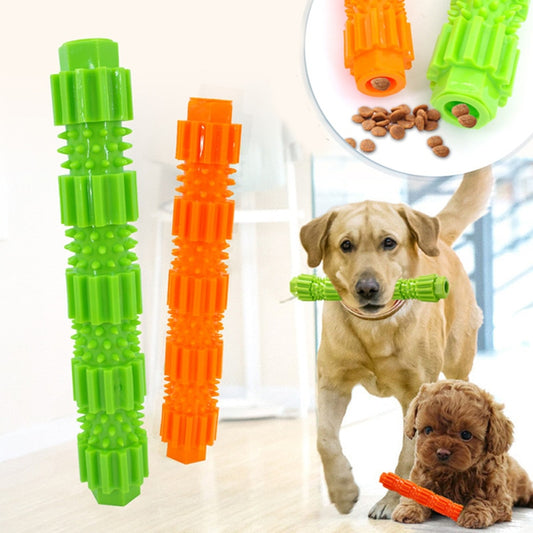 Soft Dog Chew Toy Rubber Pet Dog Teeth Cleaning and Food Treat Dispensing Toy