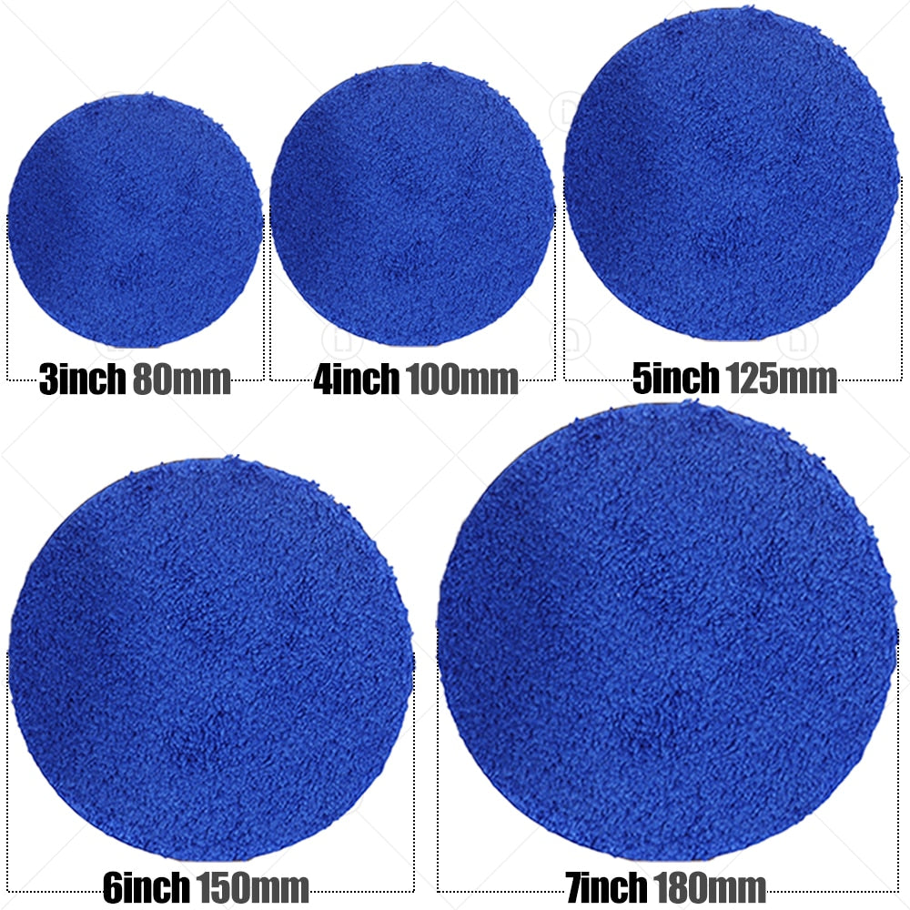 3/4/5/6/7 Inch Wax Buffer Pads Microfiber Polishing Pad