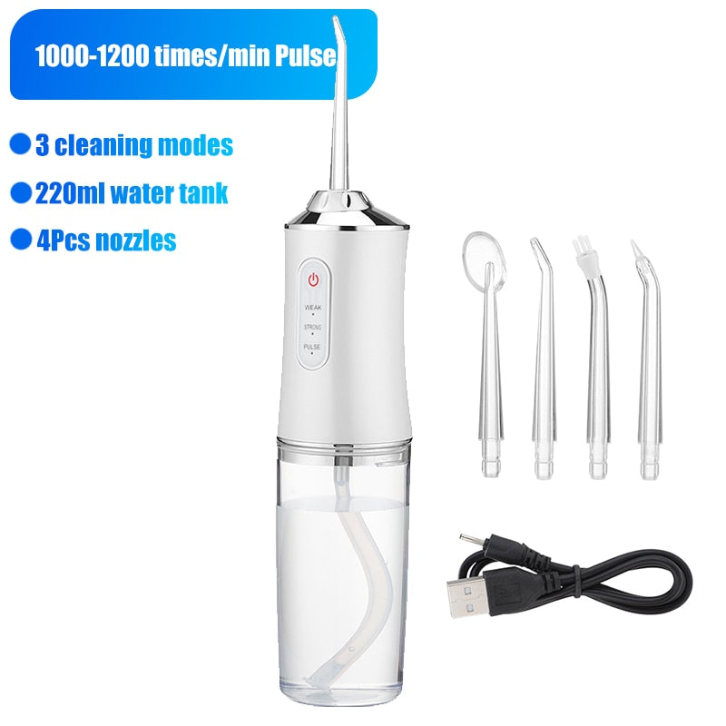 Dental Oral Irrigator Water Flosser Dental Water Jet Portable