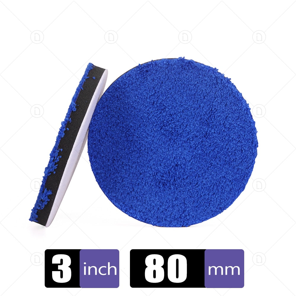 3/4/5/6/7 Inch Wax Buffer Pads Microfiber Polishing Pad