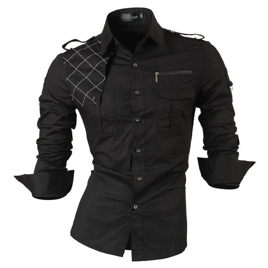 Men's Casual Dress Shirts Stylish Long Sleeve