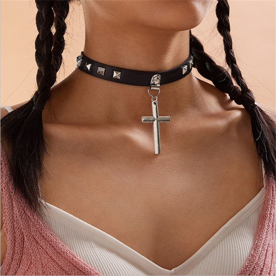 Sexy Gothic Choker Necklace Goth Punk