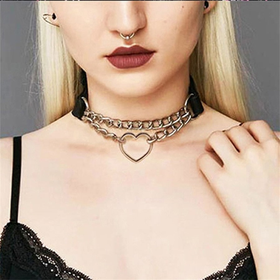 Sexy Gothic Choker Necklace Goth Punk