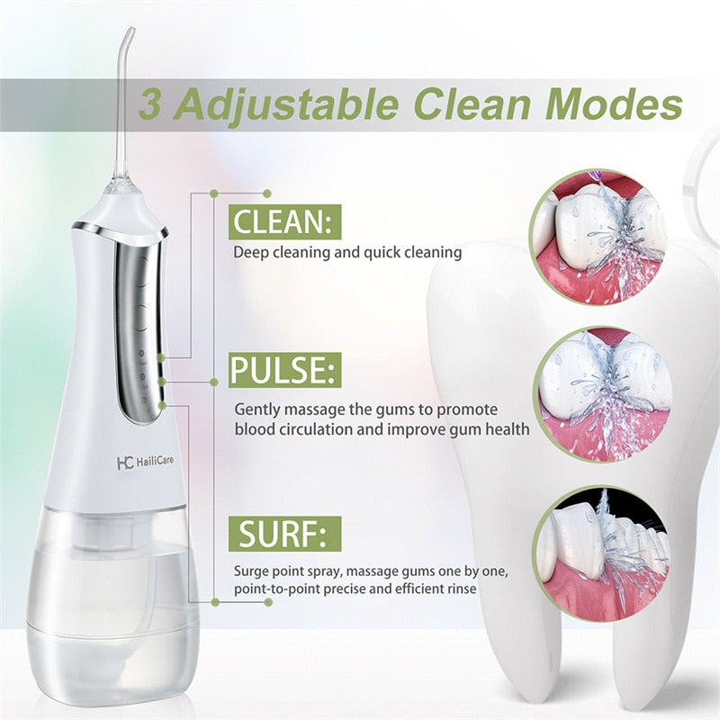 Dental Oral Irrigator Water Flosser Dental Water Jet Portable