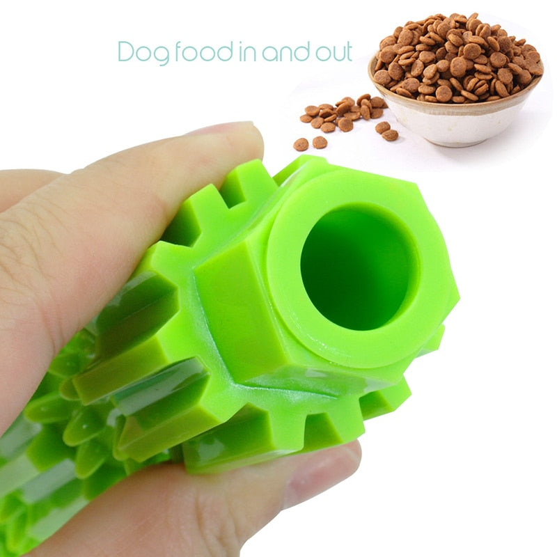 Soft Dog Chew Toy Rubber Pet Dog Teeth Cleaning and Food Treat Dispensing Toy