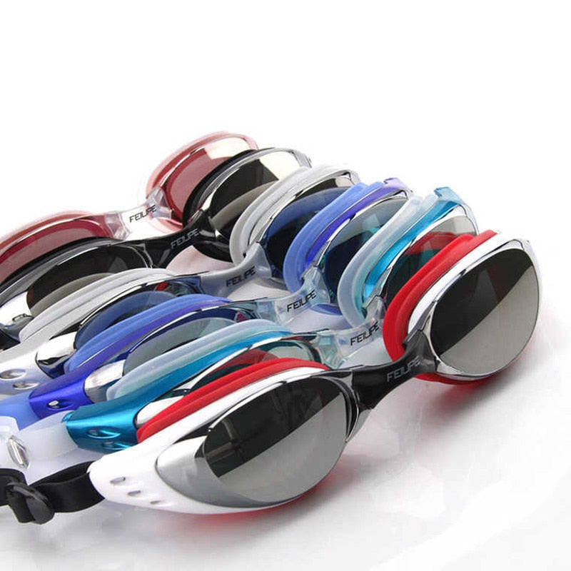 Summer Electroplate UV400 Swimming Goggles Waterproof Eyewear