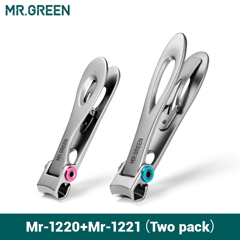 Nail Clippers Stainless Steel Two Sizes Fingernail Cutter Scissors