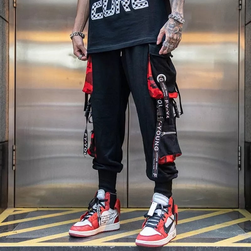 Joggers Cargo Pants Unisex Casual Hip Hop Streetwear Techwear