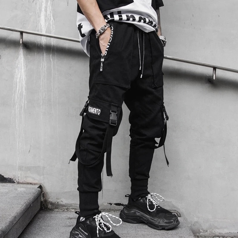 Joggers Cargo Pants Unisex Casual Hip Hop Streetwear Techwear