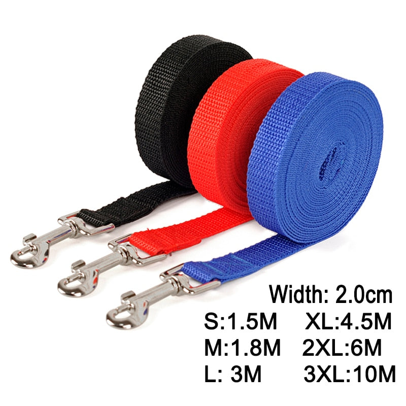 Nylon Dog Training Leashes Collar Leader Rope For Dogs Cat