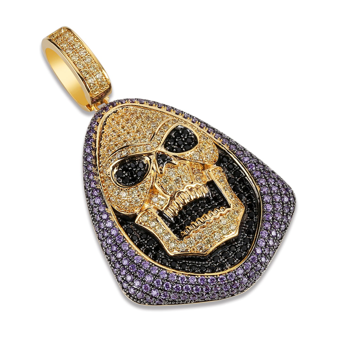 Iced Out Skeletor Pendant Jewelry with Chain