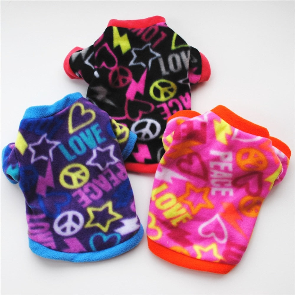 Warm Fleece Dog Clothing