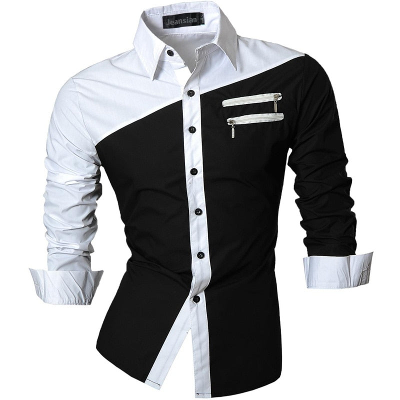 Men's Casual Dress Shirts Stylish Long Sleeve