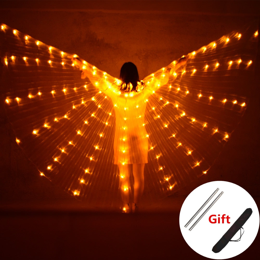 Belly Dance LED Wings Performance Butterfly Wings