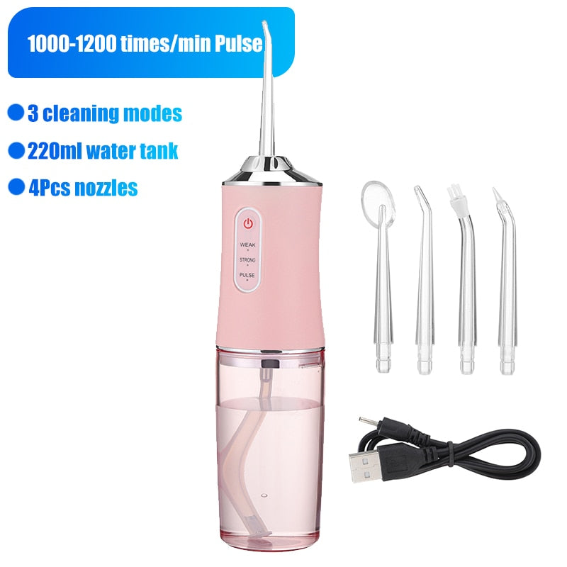 Dental Oral Irrigator Water Flosser Dental Water Jet Portable