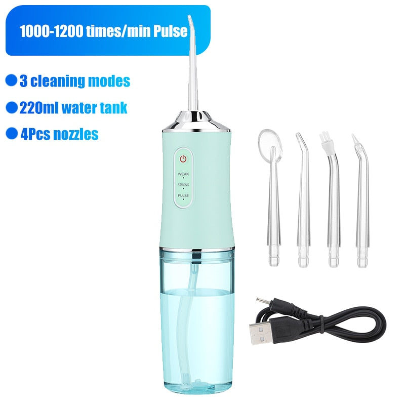 Dental Oral Irrigator Water Flosser Dental Water Jet Portable