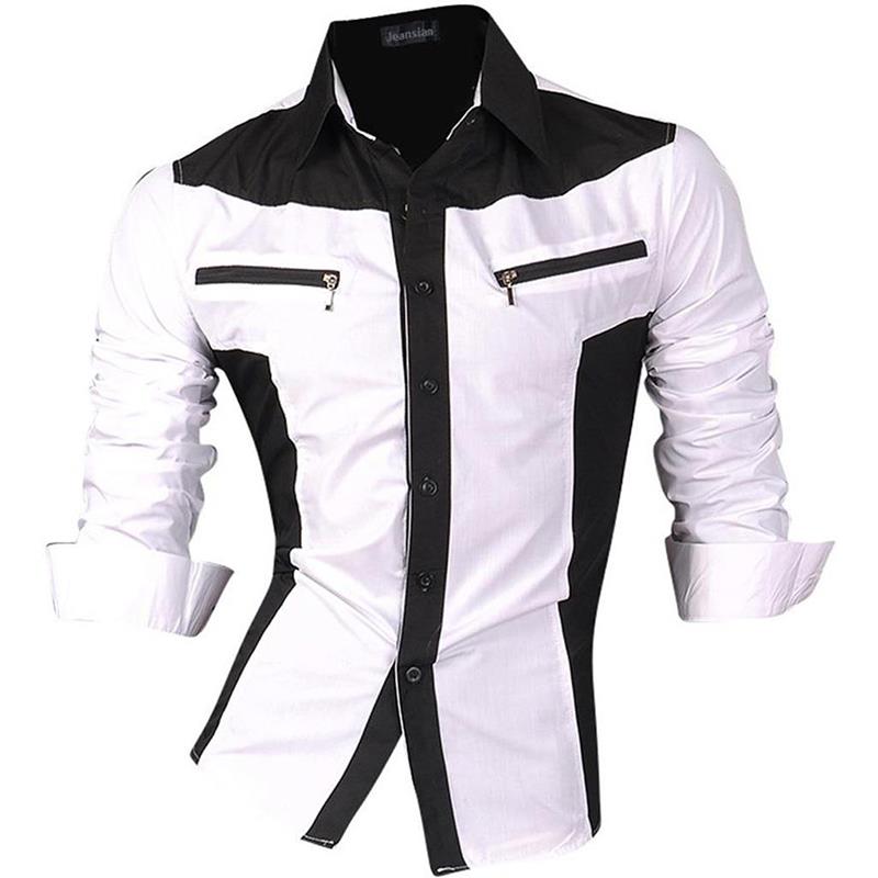 Men's Casual Dress Shirts Stylish Long Sleeve