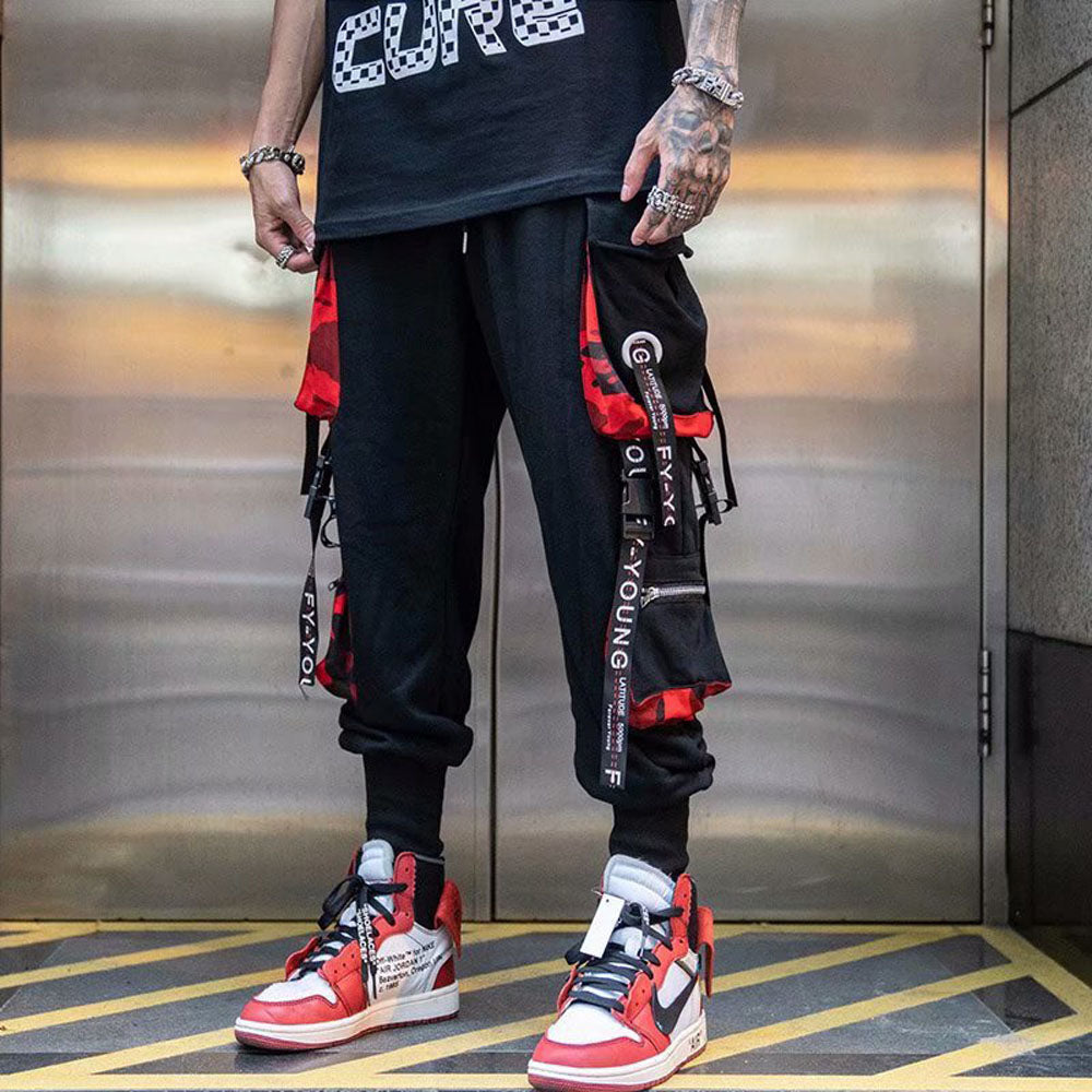 Joggers Cargo Pants Unisex Casual Hip Hop Streetwear Techwear