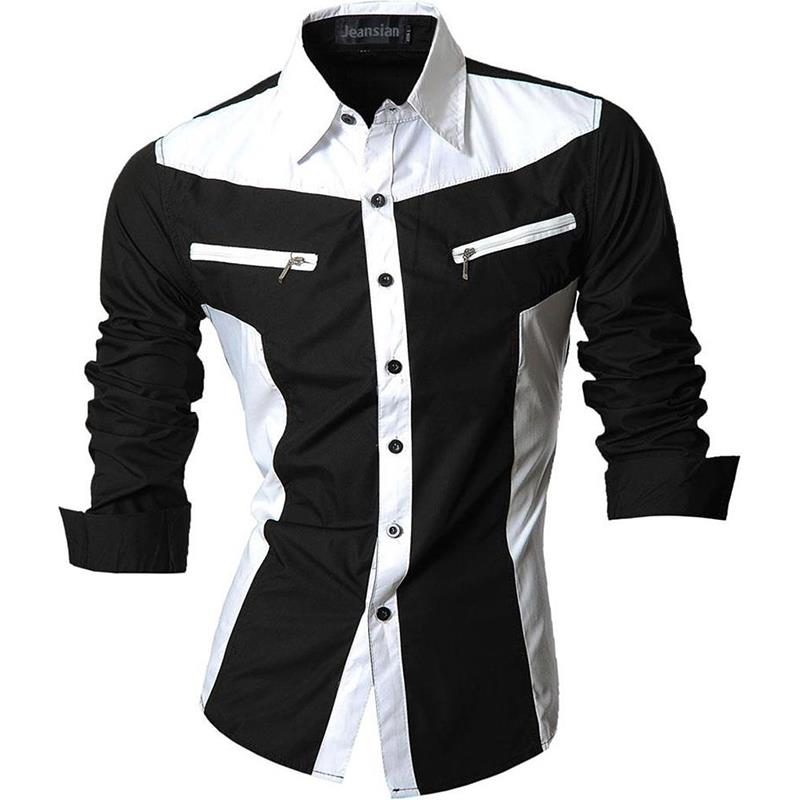 Men's Casual Dress Shirts Stylish Long Sleeve