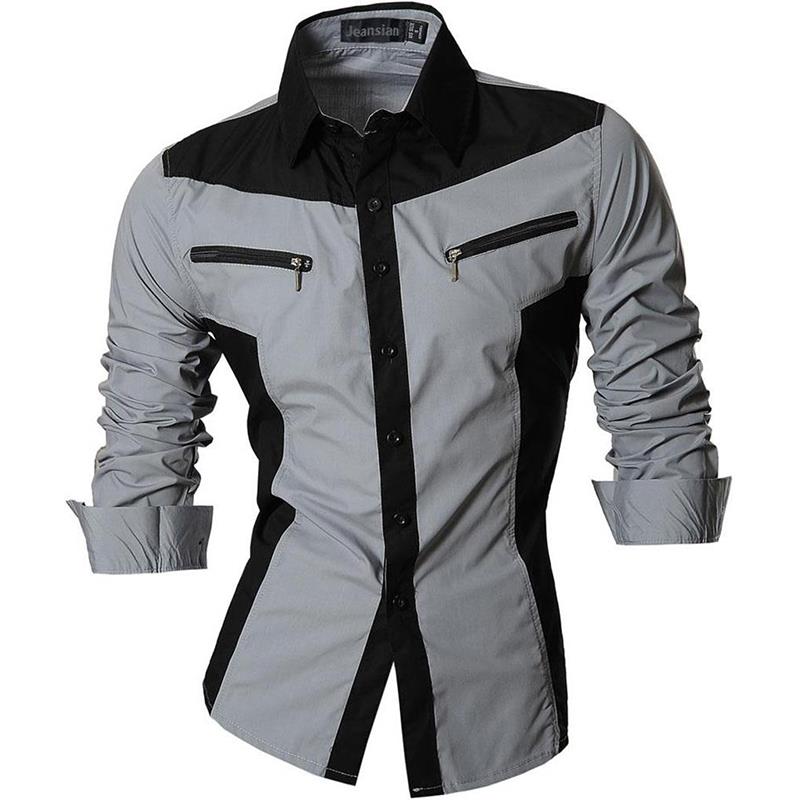 Men's Casual Dress Shirts Stylish Long Sleeve