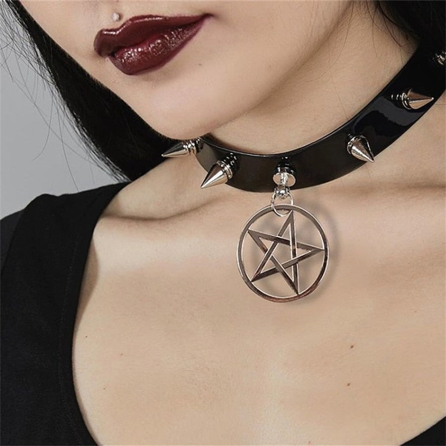 Sexy Gothic Choker Necklace Goth Punk