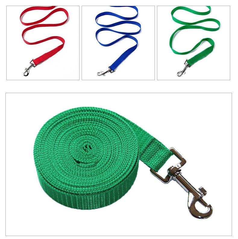 Nylon Dog Training Leashes Collar Leader Rope For Dogs Cat