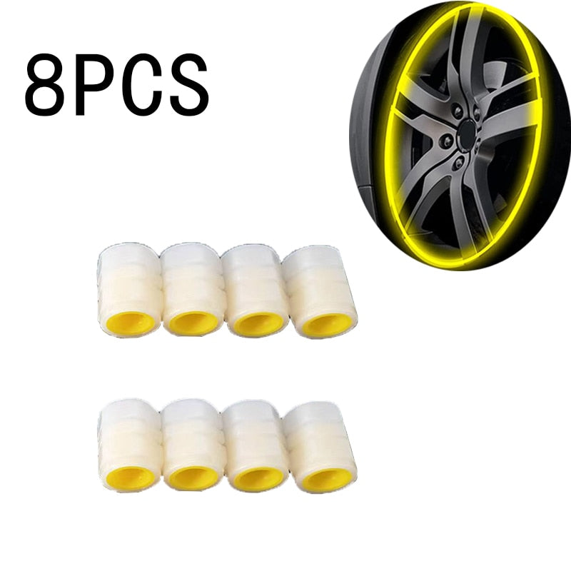 Luminous Valve Caps Glowing Wheel 20Pcs