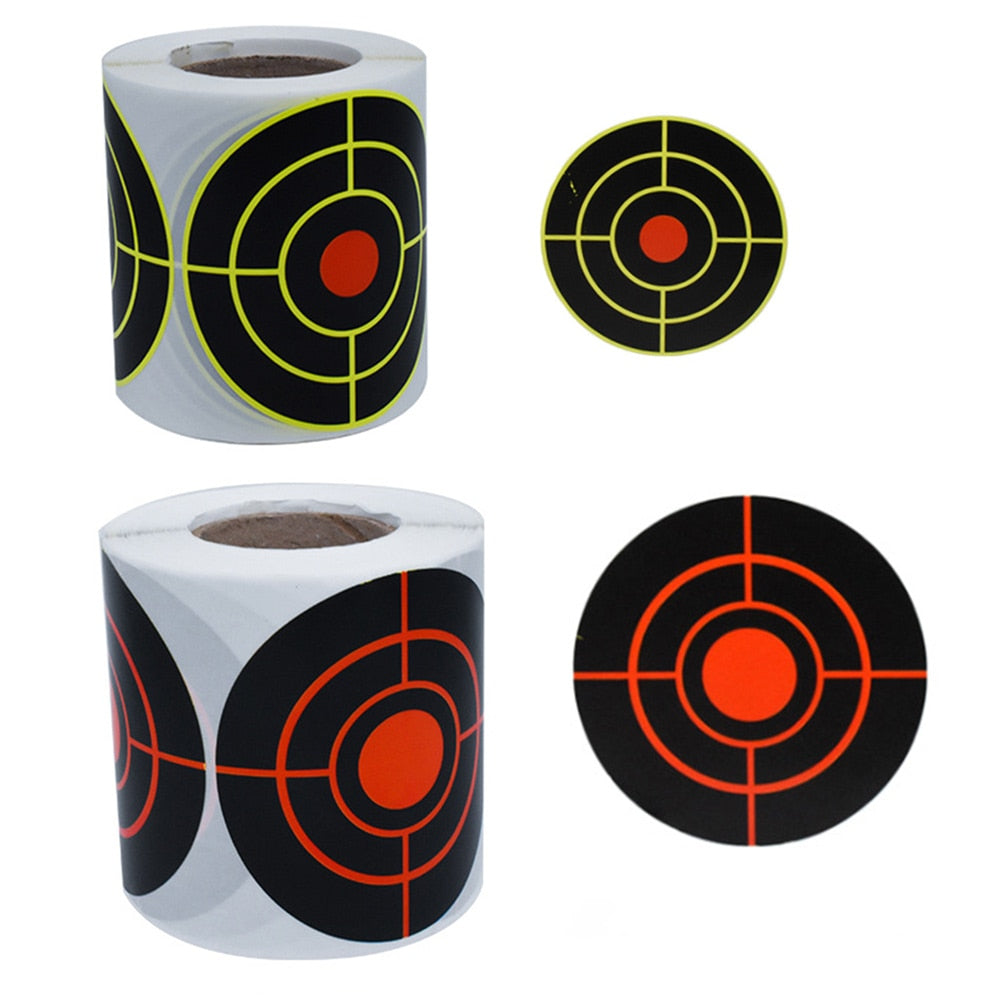 100 Pcs/Roll Yellow Red Shooting Target Stickers Training Supplies