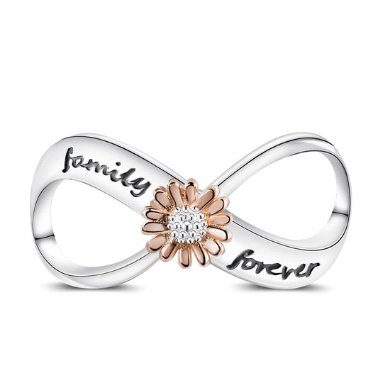 Family Forever Ribbon Pendant Charm