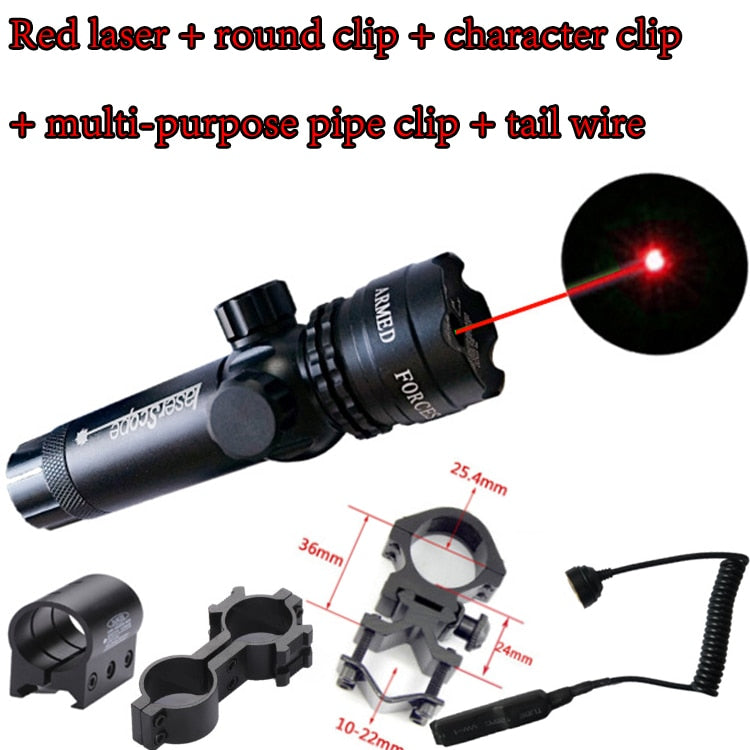 Tactical Hunting Red/Green Laser Dot Sight Adjustable