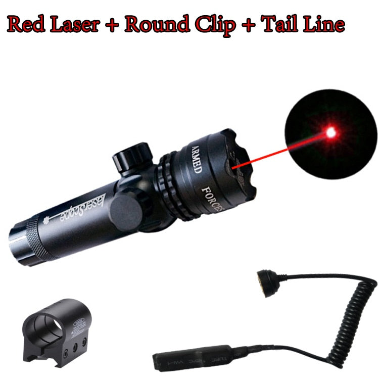 Tactical Hunting Red/Green Laser Dot Sight Adjustable