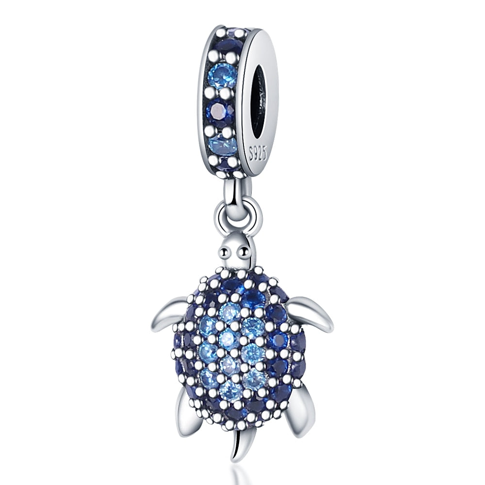 Charms 925 Evil Eye Owl Hot Air Balloon Blue Pandora Tortoise Heart