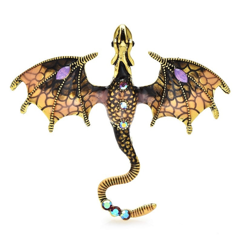 Dragon Brooches Multiple Colors