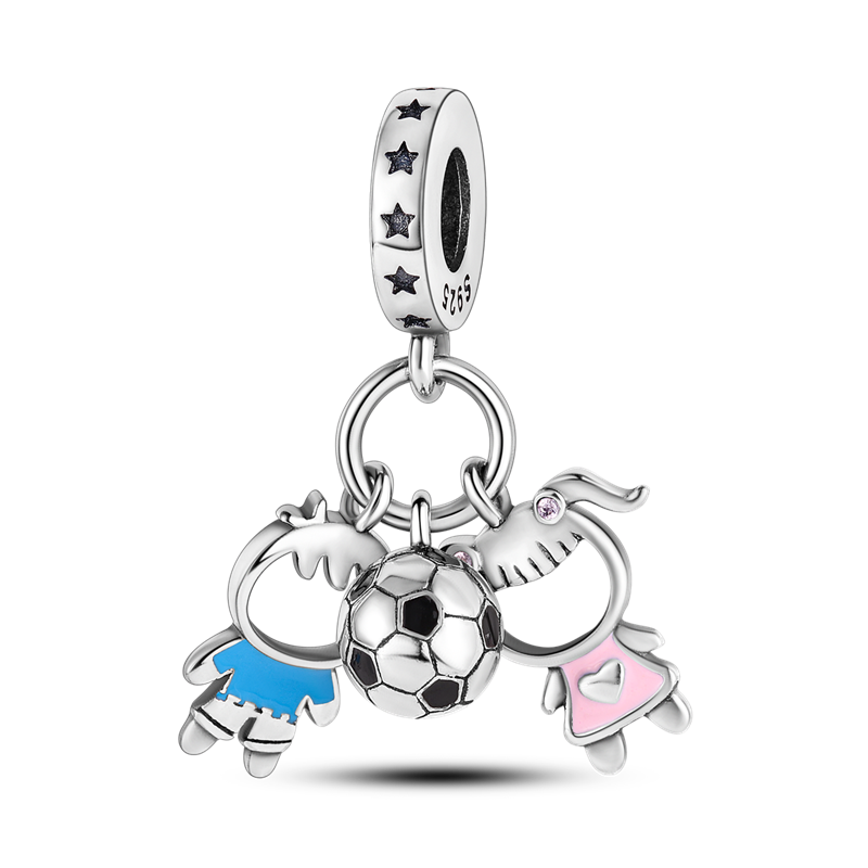 Charms Soccer Boy Girl DIY Jewelry Making