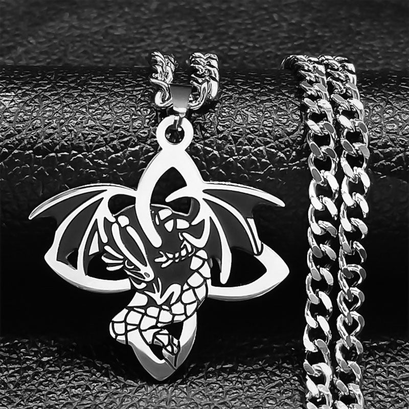 Viking Witch Celtic Knot Pendant Necklace Odin Gothic