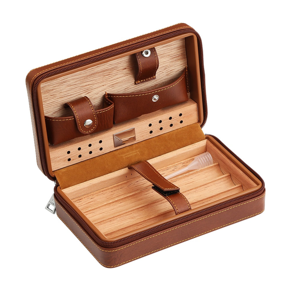 Portable Humidor Cigar Box Travel Cigar Case