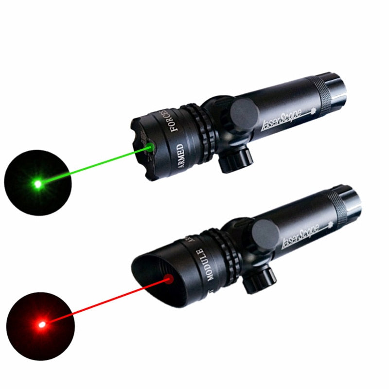 Tactical Hunting Red/Green Laser Dot Sight Adjustable